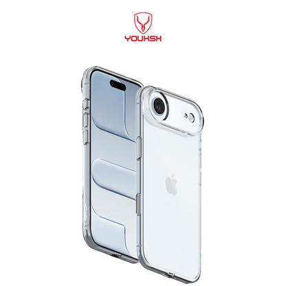 YOUKSH Ultra Thin Transparent Case For iPhone 17 Air, Medium Firmness Silicone Cover For iPhone 17 Air.