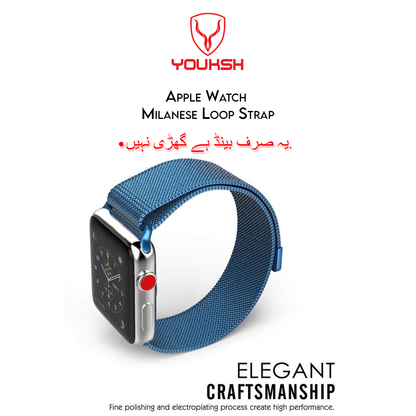 Apple iWatch - Milanese Stainless Steel Strap - 42mm/44mm (Series 1/2/3/4/5/6)
