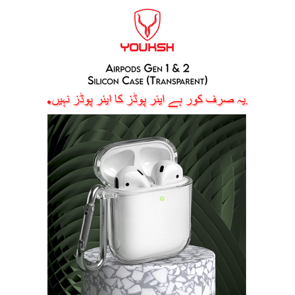 Apple AirPods (Series 1 & 2) Silicon Transparent Case