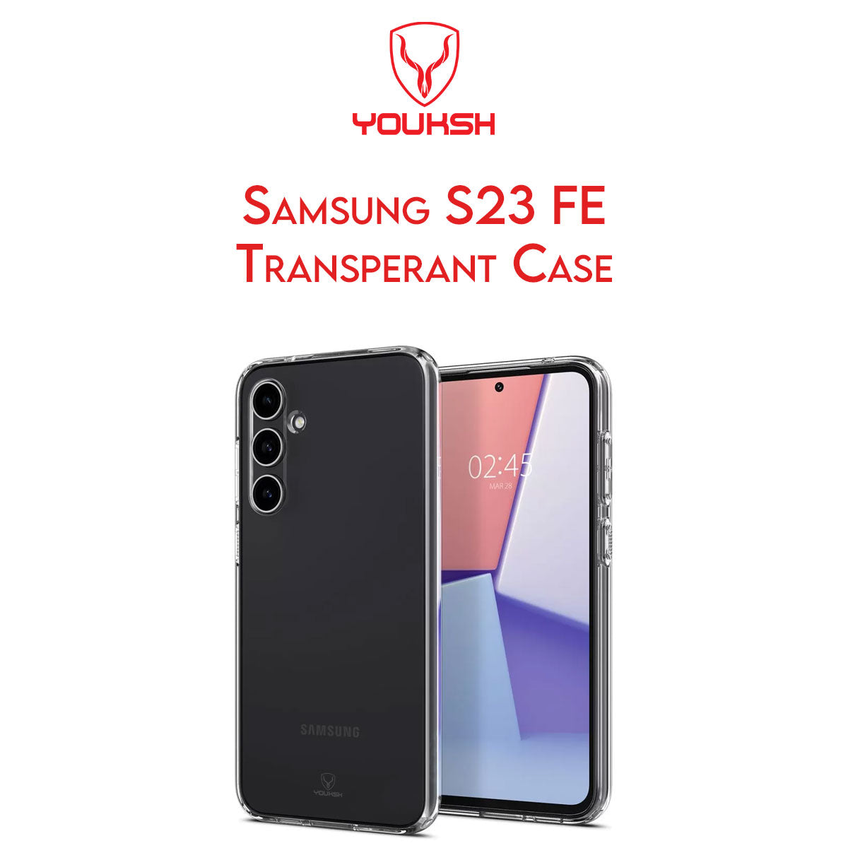 Samsung Galaxy S23FE Transparent Case (Shock Proof)