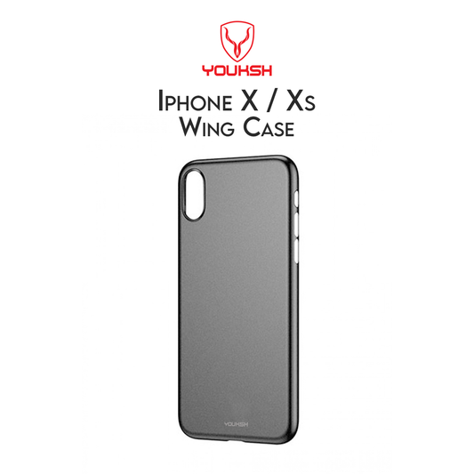 Youksh Apple Iphone X/Xs - Wing Case Paper Back Cover - Ultra Thin Lightweight Paper Back Cover - Paper Back Case (Black) - For Iphone X/Xs.