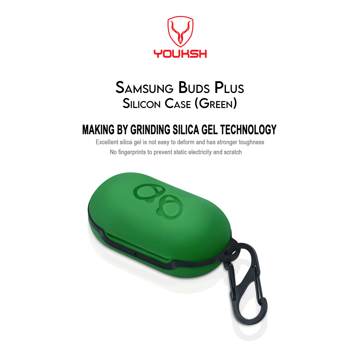 Samsung Galaxy Buds Plus - Youksh Silicone case - High Quailty Shock Proof Case Only.