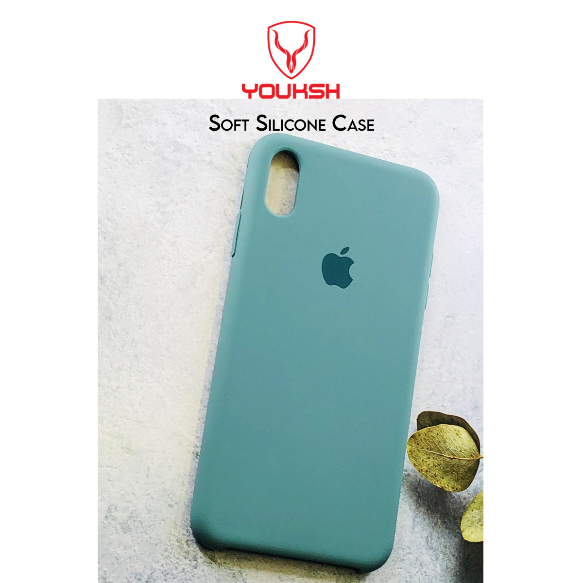 Apple iPhone X/Xs - Youksh Premium Ultra Slim Shockproof Liquid Silky Silicone Soft Rubber Comfortable Protective Case.