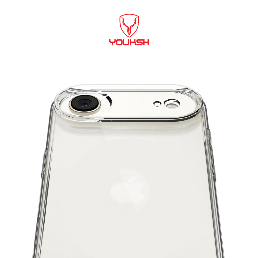 YOUKSH Ultra Thin Transparent Case For iPhone 17 Air, Medium Firmness Silicone Cover For iPhone 17 Air.