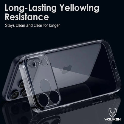 YOUKSH iPhone 18 Pro Transparent Silicone Case – Ultra Thin, Medium Firmness