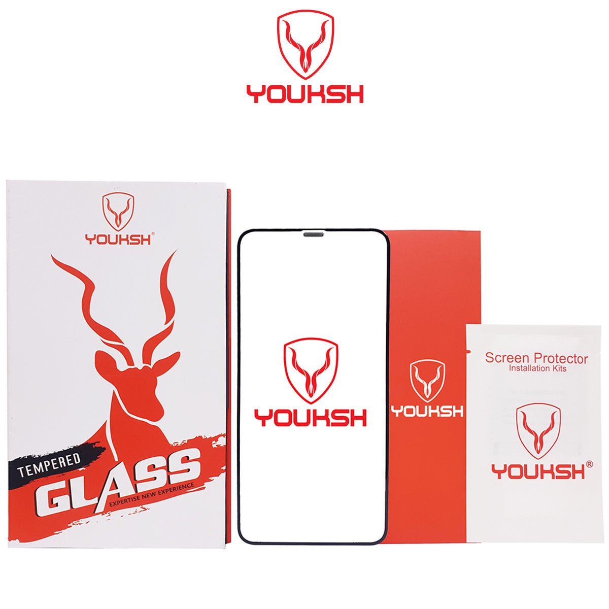 Apple iPhone 12 Pro Max - Youksh Anti Dust Glass Protector With Installation kit.
