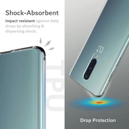 YOUKSH OnePlus 8 Transparent Cover - OnePlus 8 Transparent Jelly Back Cover - OnePlus 8 Soft Shock Proof Transparent Back Pouch - OnePlus 8 Crystal Clear Cover - OnePlus 8 Silicone Cover.