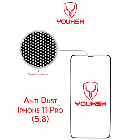 Apple iPhone 11 Pro - Youksh Anti Dust Glass Protector With Installation kit.