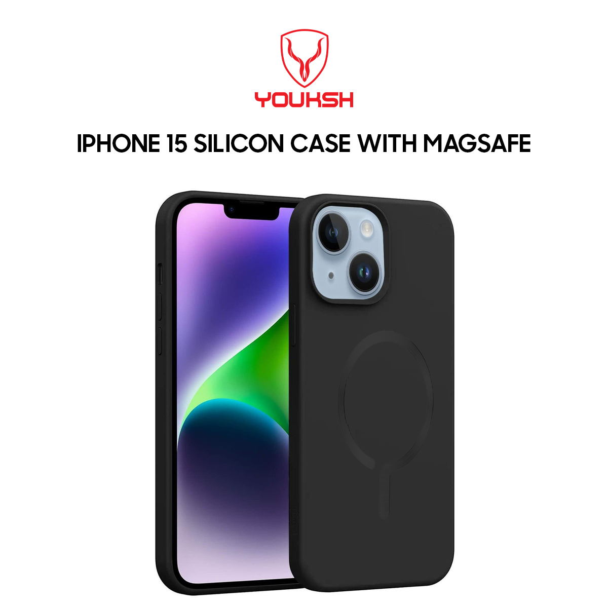 Apple iPhone 15 Soft Silicon Case with MagSafe