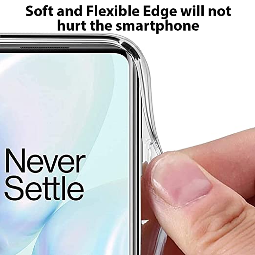 YOUKSH OnePlus 9 Transparent Cover - OnePlus 9 Transparent Jelly Back Cover - OnePlus 9 Soft Shock Proof Transparent Back Pouch - OnePlus 9 Crystal Clear Cover - OnePlus 9 Silicone Cover.
