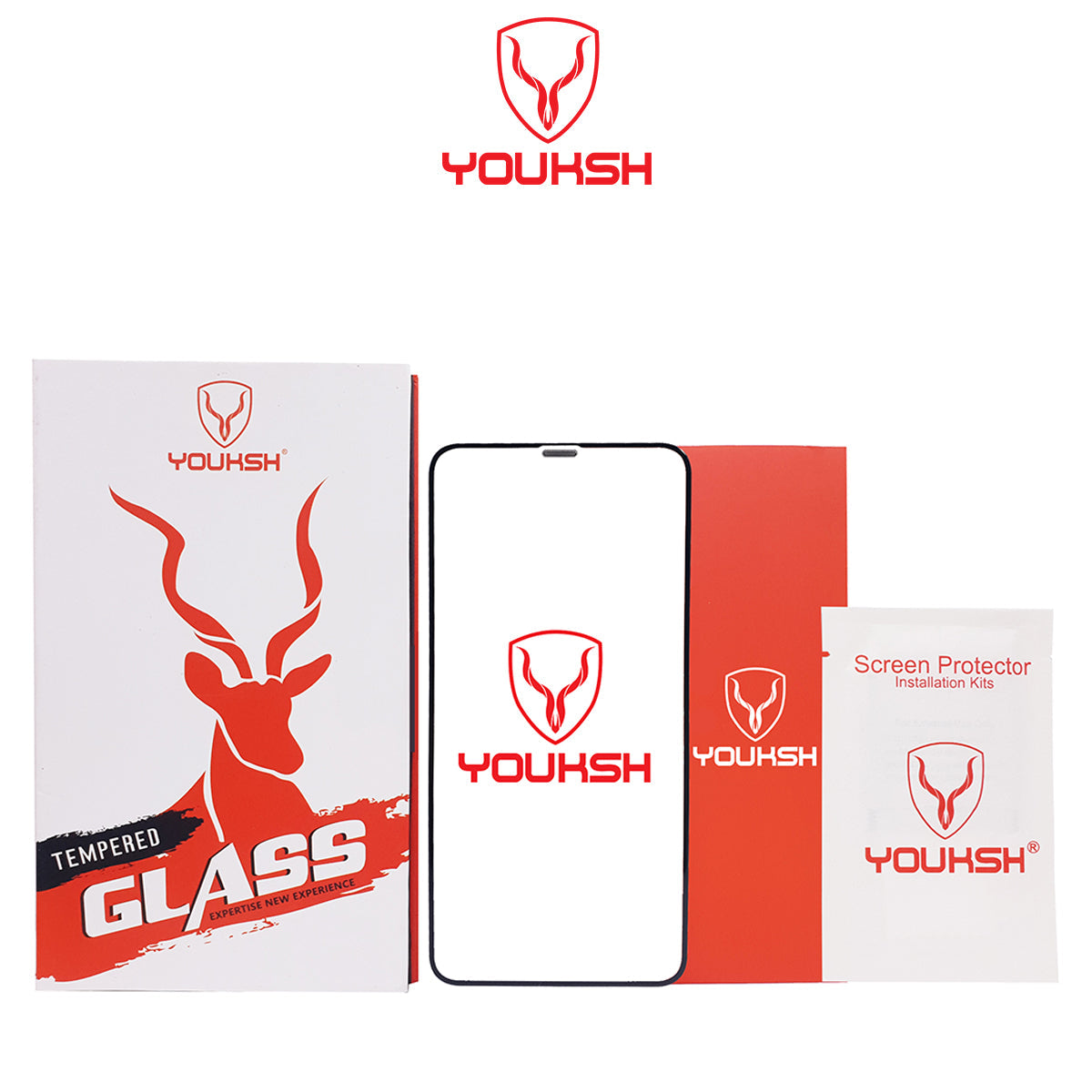Apple iPhone XR - Youksh Anti Dust Glass Protector With Installation kit.