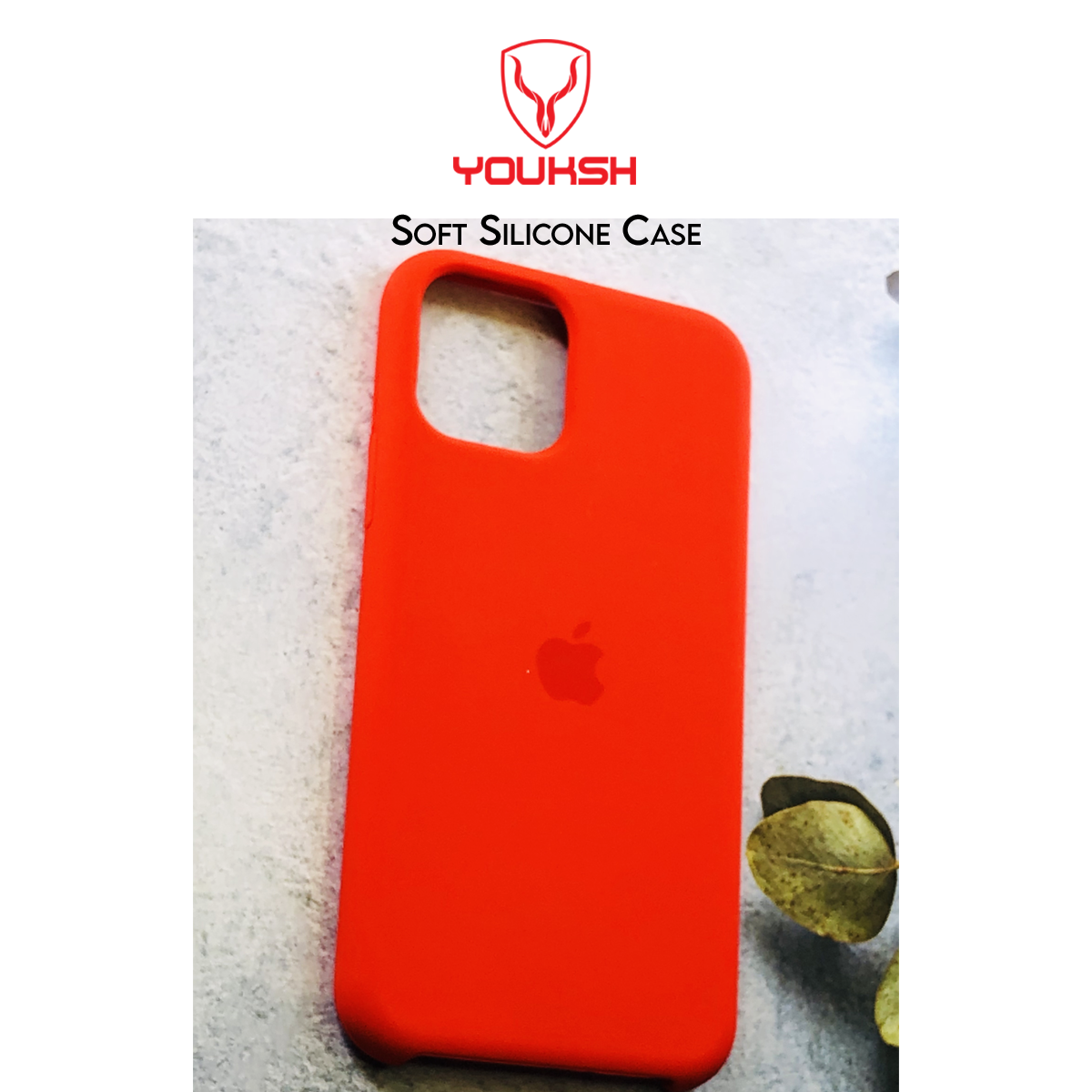 Apple iPhone 11 - Youksh Premium Ultra Slim Shockproof Liquid Silky Silicone Soft Rubber Comfortable Protective Case.