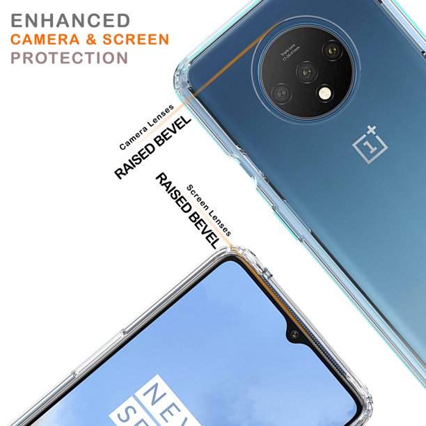 YOUKSH OnePlus 7T Transparent Cover - OnePlus 7T Transparent Jelly Back Cover - OnePlus 7T Soft Shock Proof Transparent Back Pouch - OnePlus 7T Crystal Clear Cover - OnePlus 7T Silicone Cover.