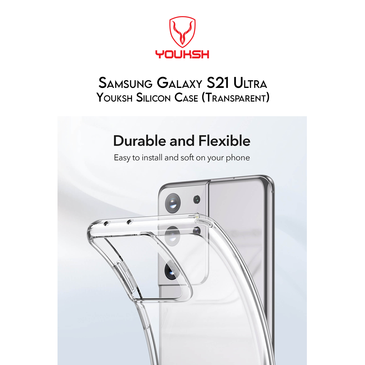 Samsung Galaxy S21 Ultra Transparent Case (Shock Proof)