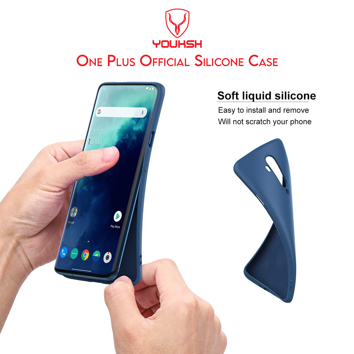 OnePlus 7T Pro Black Silicone Case