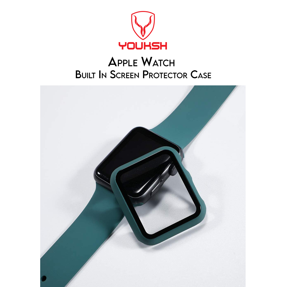 YOUKSH iWatch - 42MM Candy Tempered Glass Slim Bumper Case - 42MM Candy Slim Bumper Case - Full Protective - For iWatch Series 1/2/3/4/5/6.