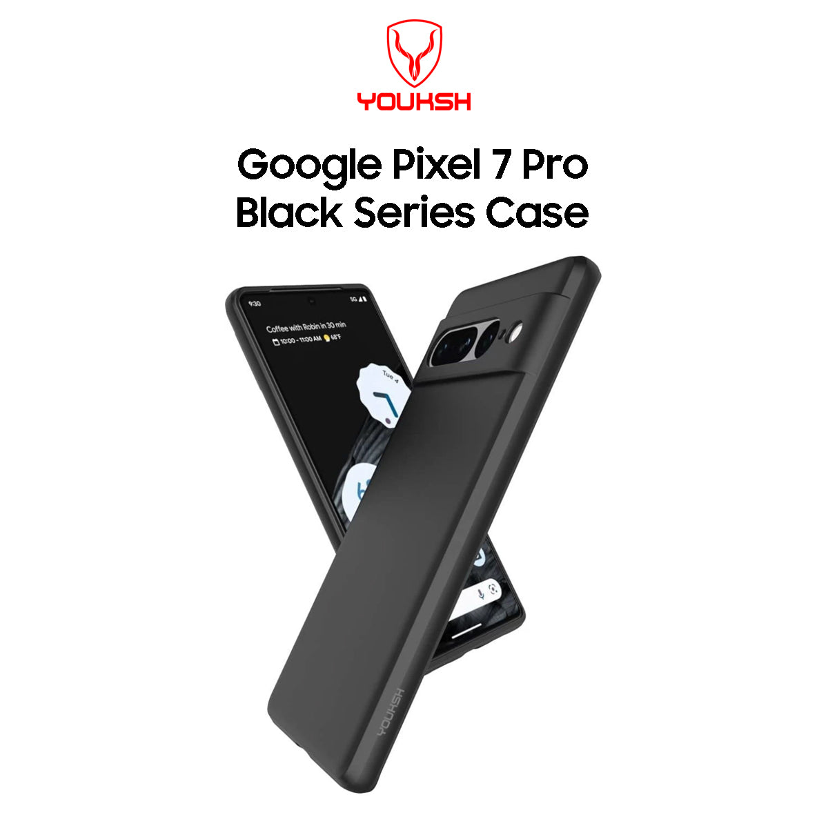 Google 7 Pro Black Silicon Case