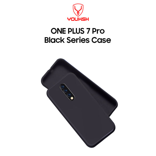 One Plus 7 Pro Black Silicon Case