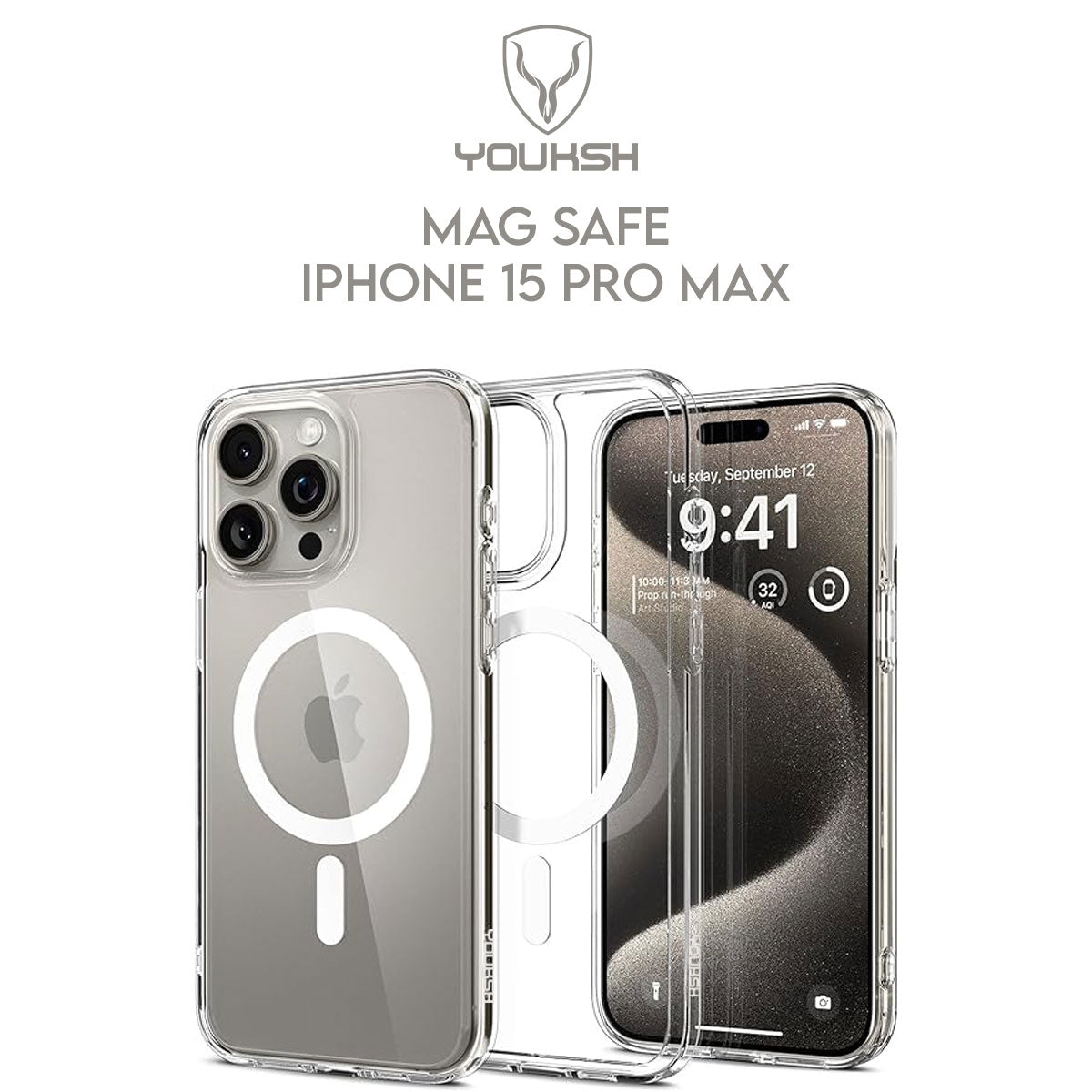 Apple iPhone 15 Pro Max MagSafe Case (Shock Proof)