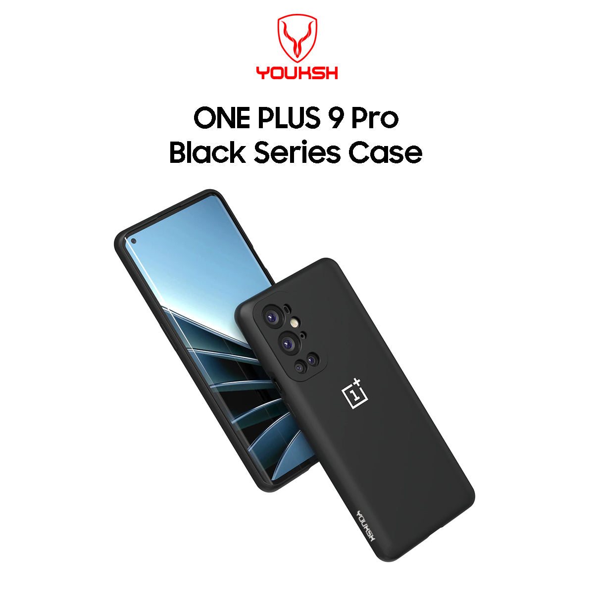 One Plus 9 Pro Black Silicone Case