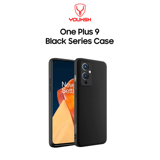 One Plus 9 Black Silicon Case