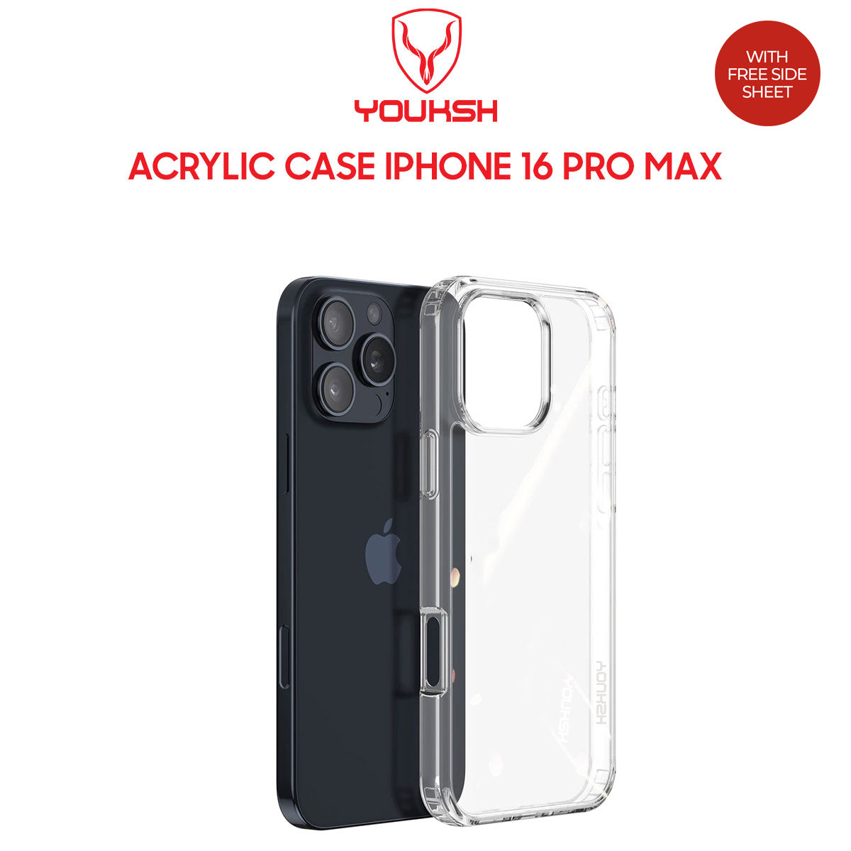 Apple iPhone 16 Pro Max HD Clear Acrylic Case