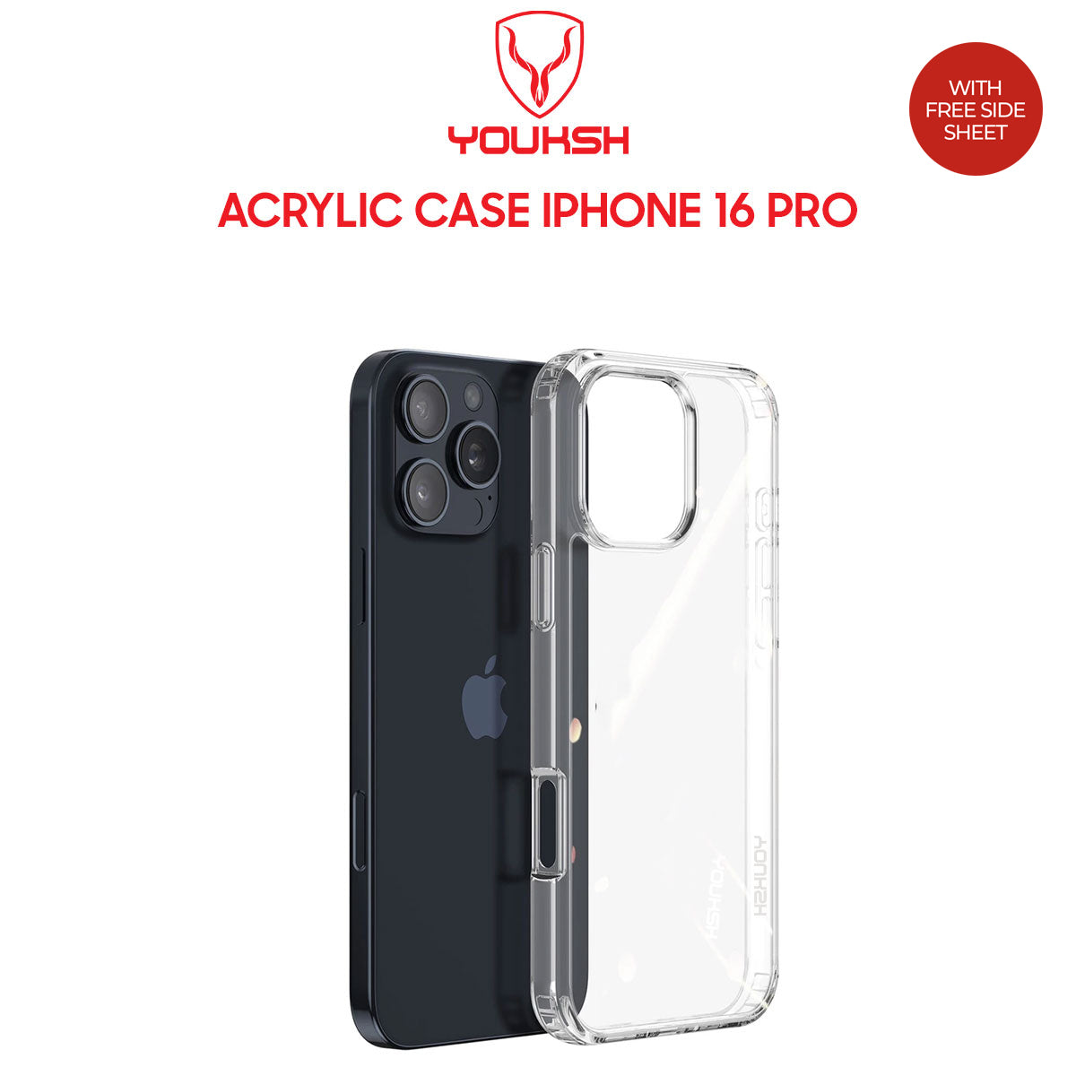 Apple iPhone 16 Pro HD Clear Acrylic Case