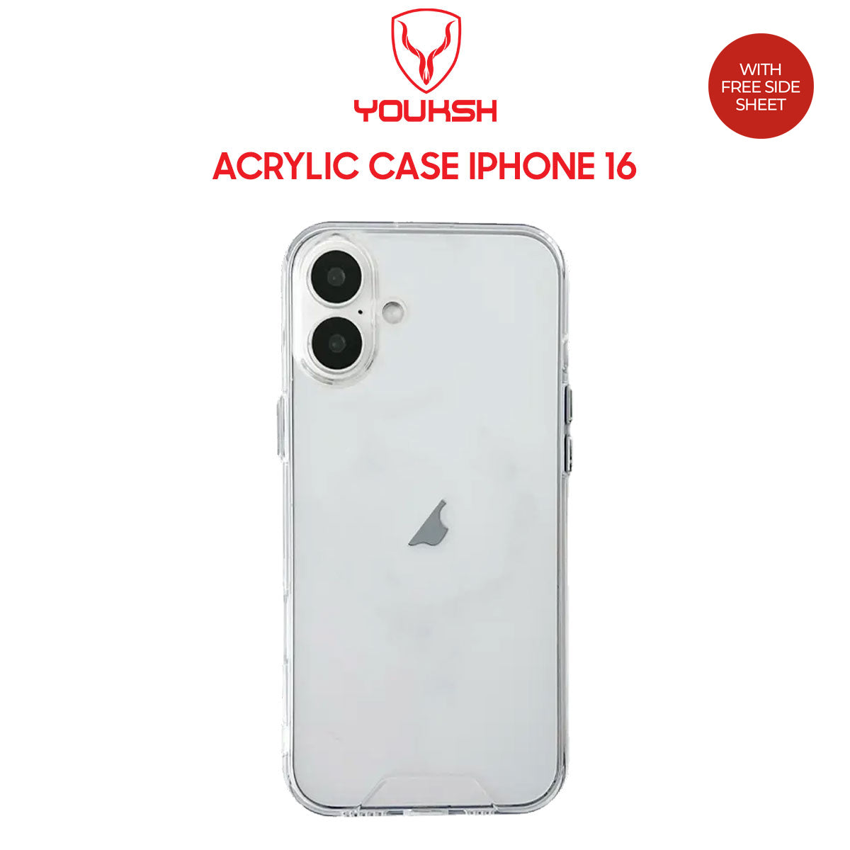 Apple iPhone 16 HD Clear Acrylic Case