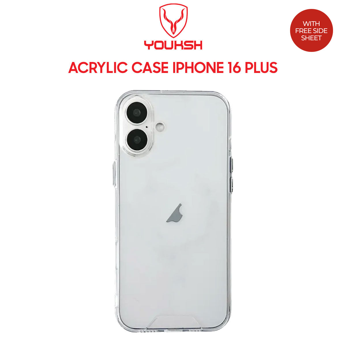 Apple iPhone 16 Plus HD Clear Acrylic Case