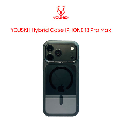 YOUKSH Hybrid Case for iPhone 18 Pro Max – MagSafe Compatible, Camera Protection, Translucent Matte Back Cover