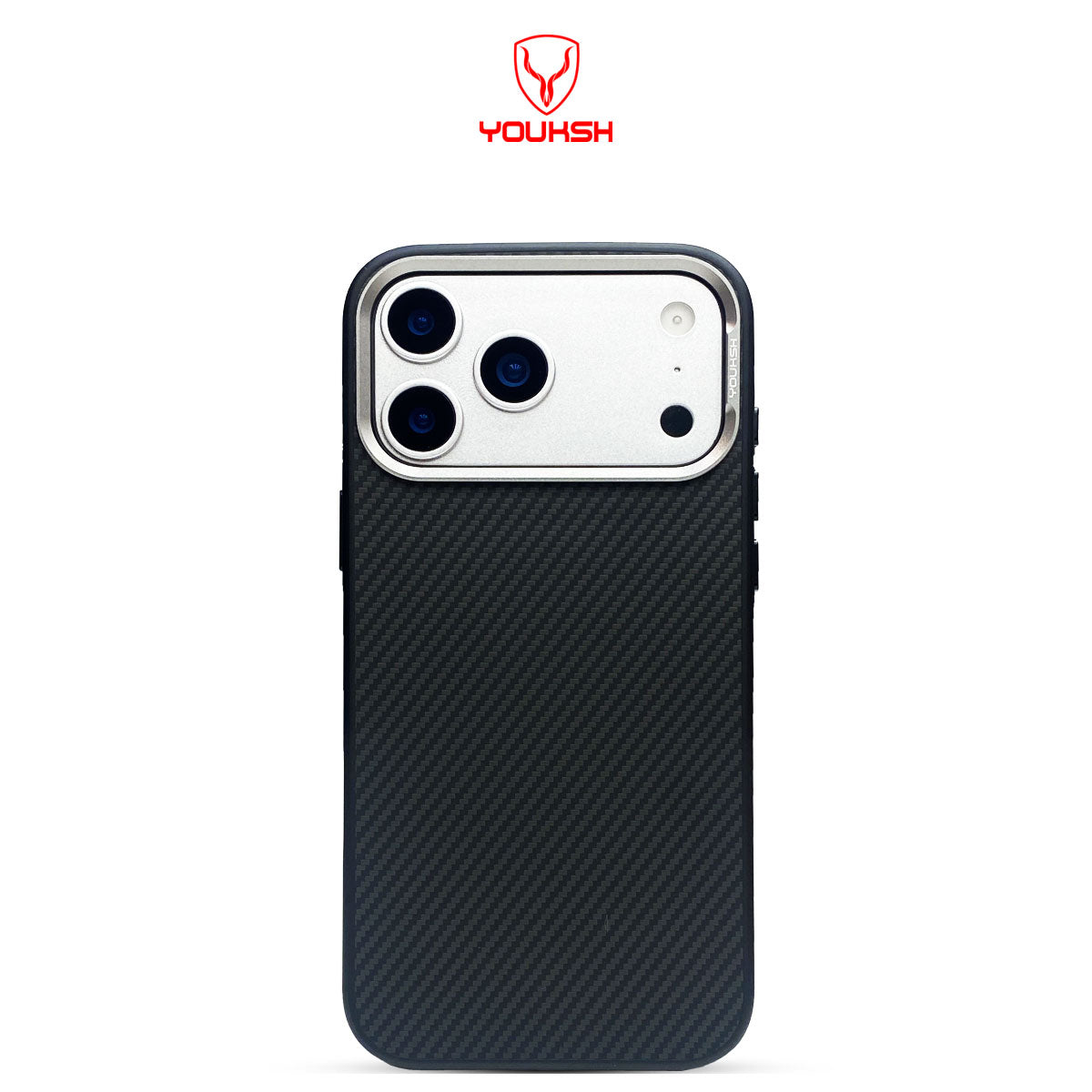 YOUKSH iPhone 17 Pro Carbon Fiber Case With Mag Safe.