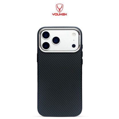 YOUKSH iPhone 17 Pro Carbon Fiber Case With Mag Safe.