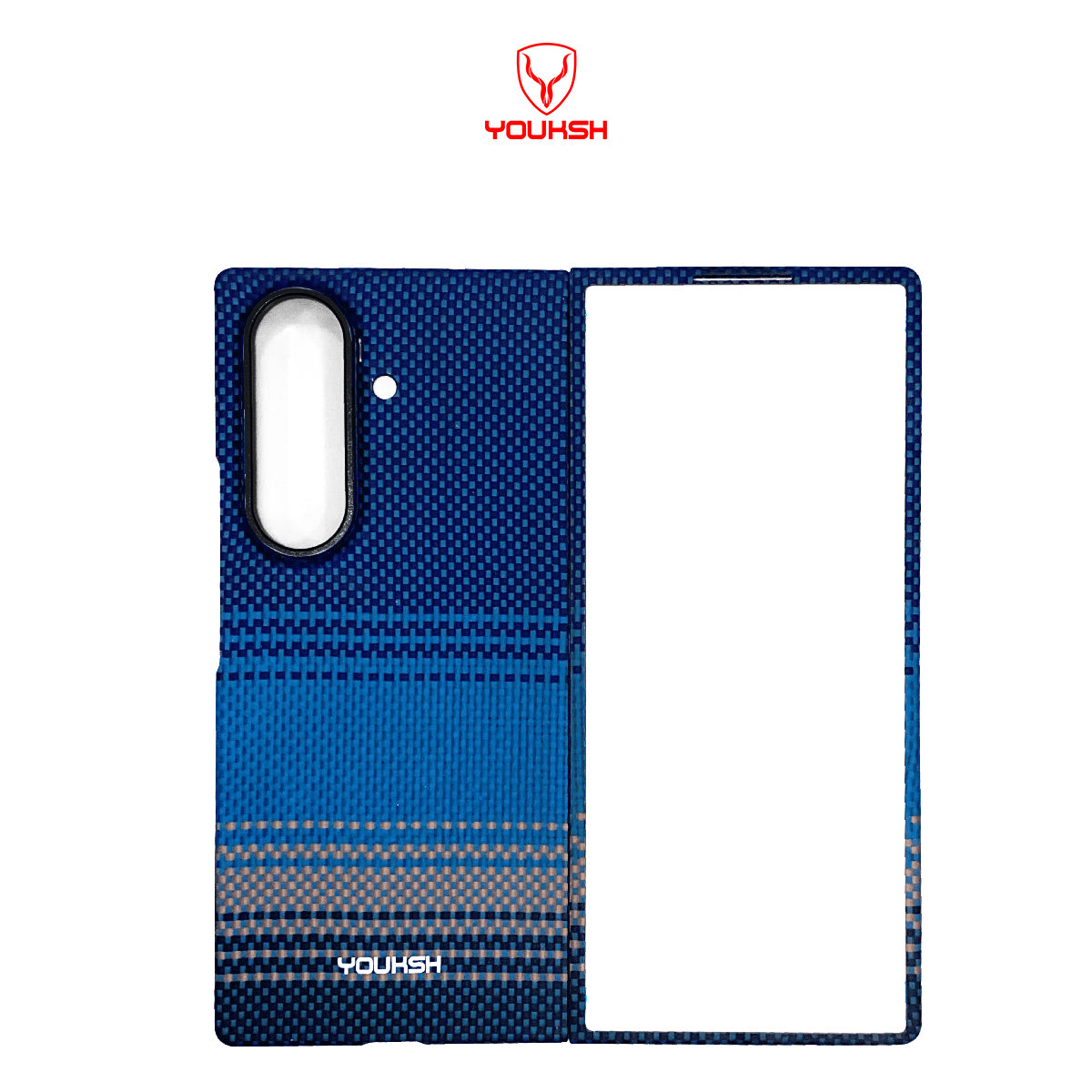 YOUKSH Z-Fold 7 Tactile Woven Case, Carbon Thin Case IP 17 Pro
