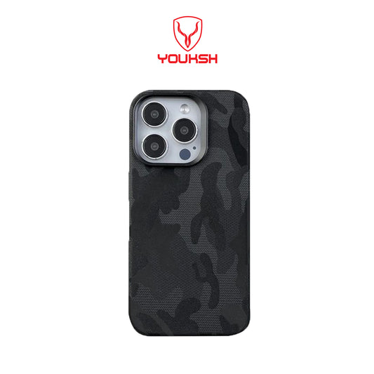 Youksh Microfiber Premium Camouflage MagSafe Case For Apple iPhone Series