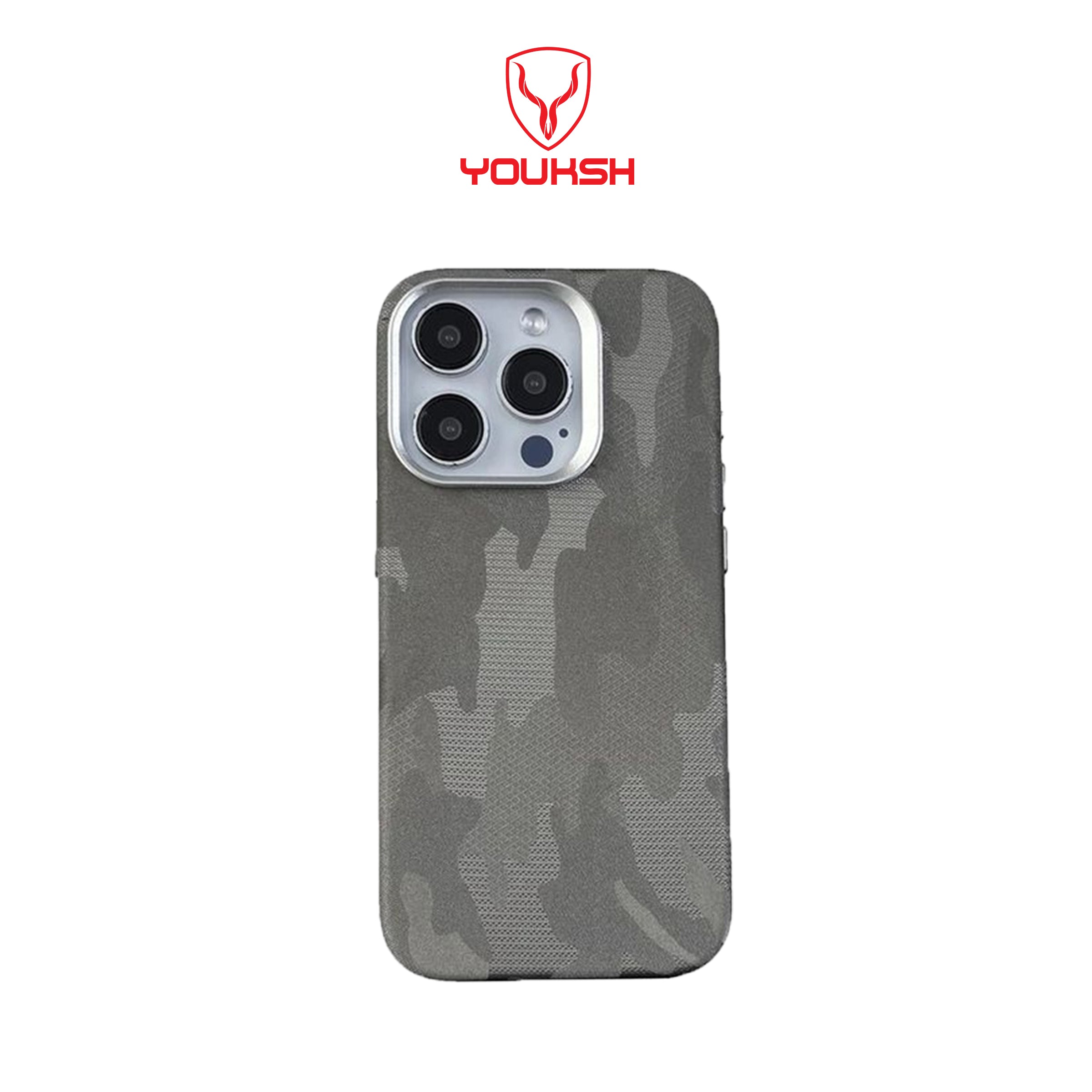 Youksh Microfiber Premium Camouflage MagSafe Case For Apple iPhone Series
