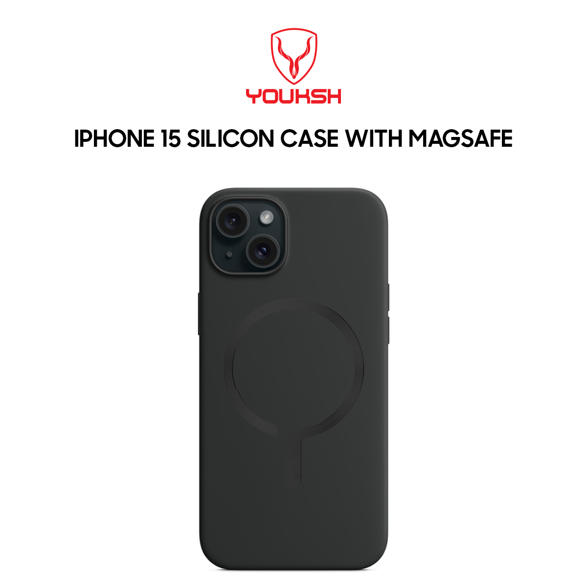Apple iPhone 15 Soft Silicon Case with MagSafe