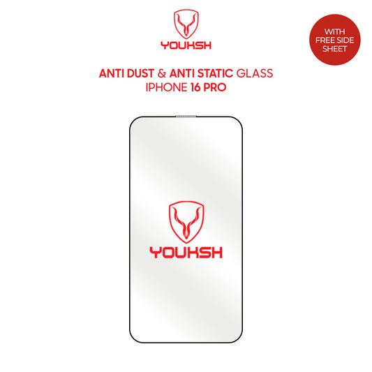 Apple iPhone 16 Pro Glass Protector (Anti Dust & Anti Static)