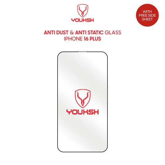 Apple iPhone 16 Plus Glass Protector (Anti Dust & Anti Static)