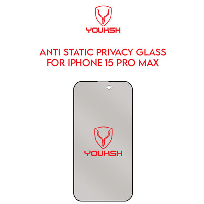 Apple iPhone 15 Pro Max (6.7) Privacy Glass Protector