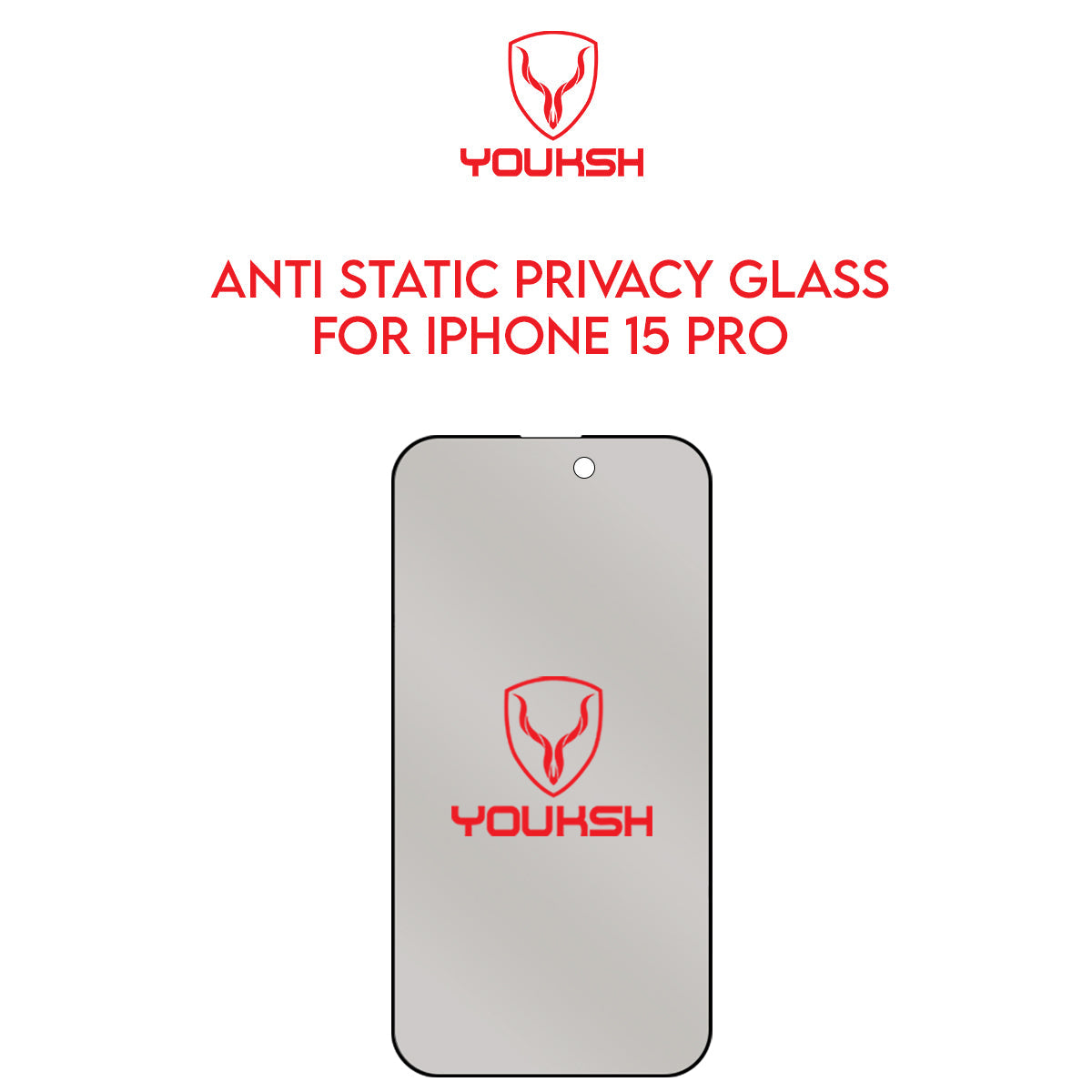 Apple iPhone 15 Pro (6.1) Privacy Glass Protector