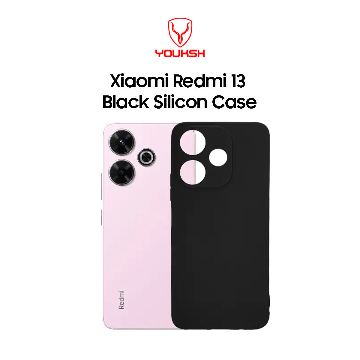 Xiaomi Redmi 13 Black Silicone Case