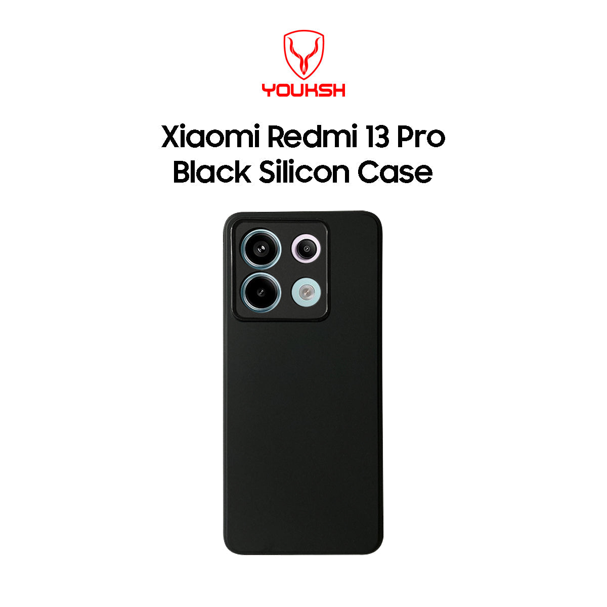 Xiaomi Redmi 13 Pro Black Silicone Case