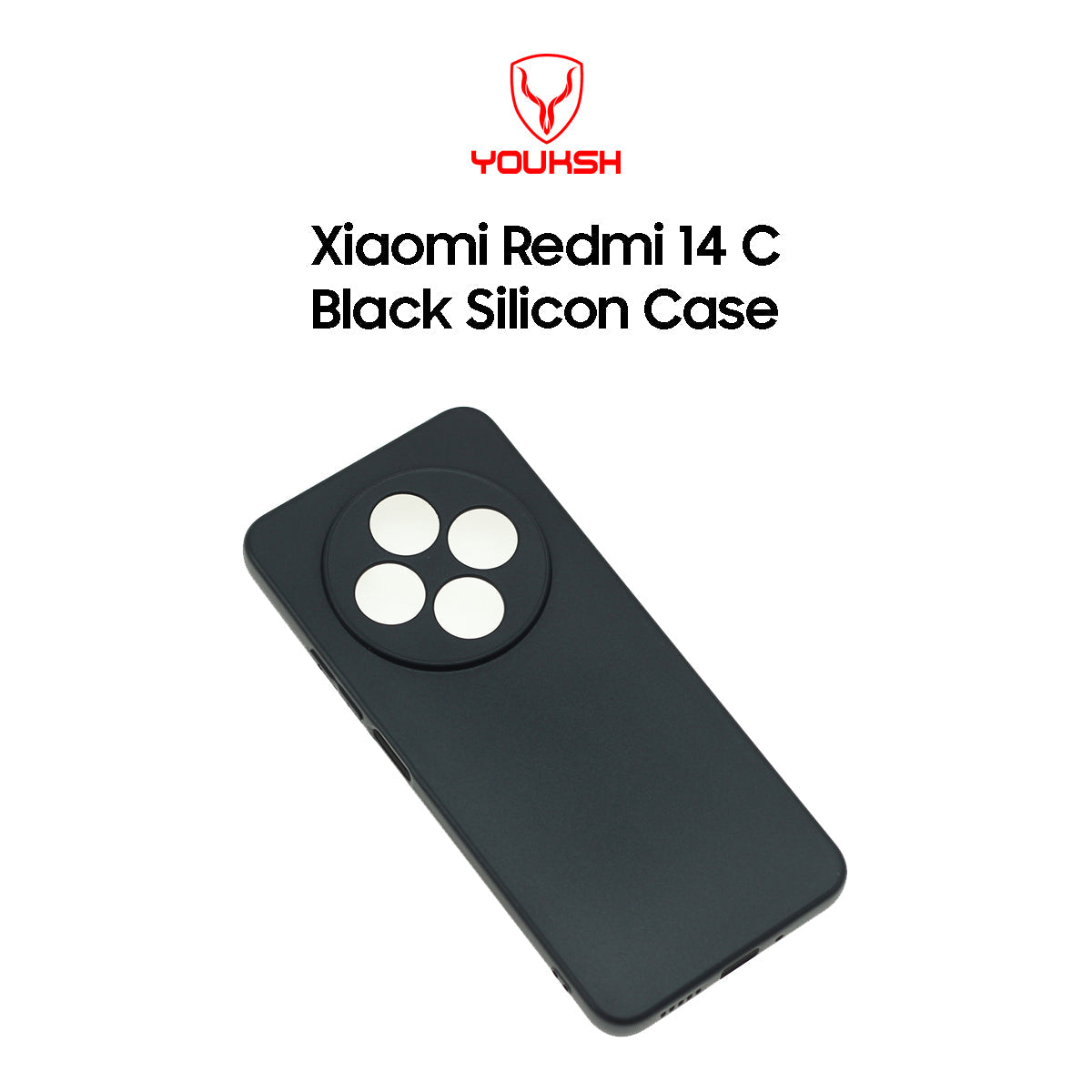 Xiaomi Redmi 14C Black Silicone Case