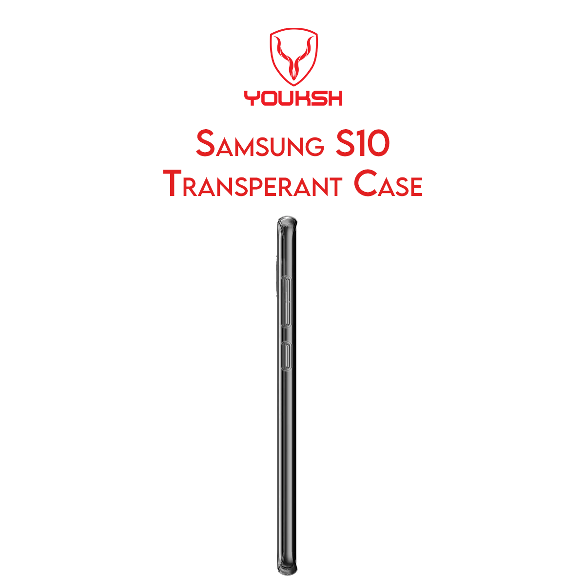Samsung Galaxy S10 Transparent Case (Shock Proof)