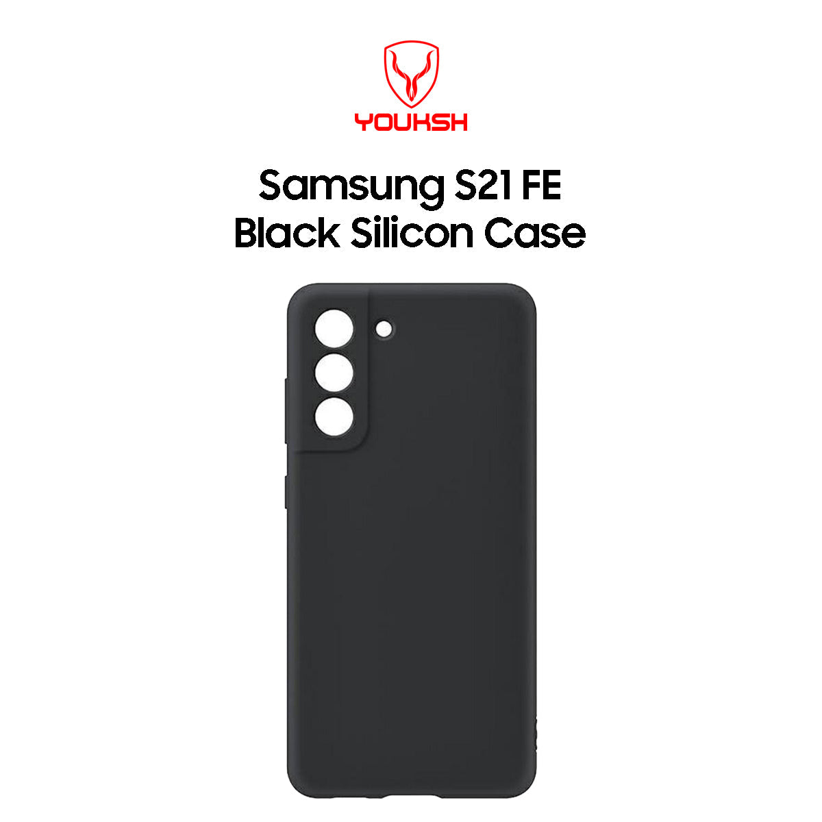 Samsung Galaxy S21 FE Black Silicone Case