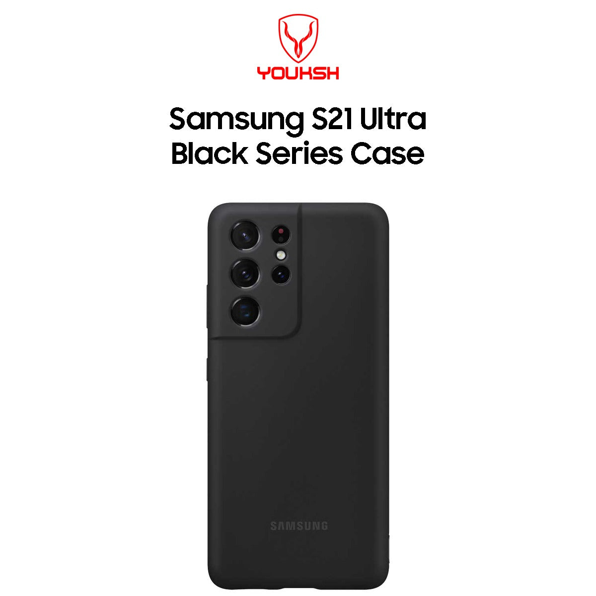 Samsung Galaxy S21 Ultra Black Silicone Case