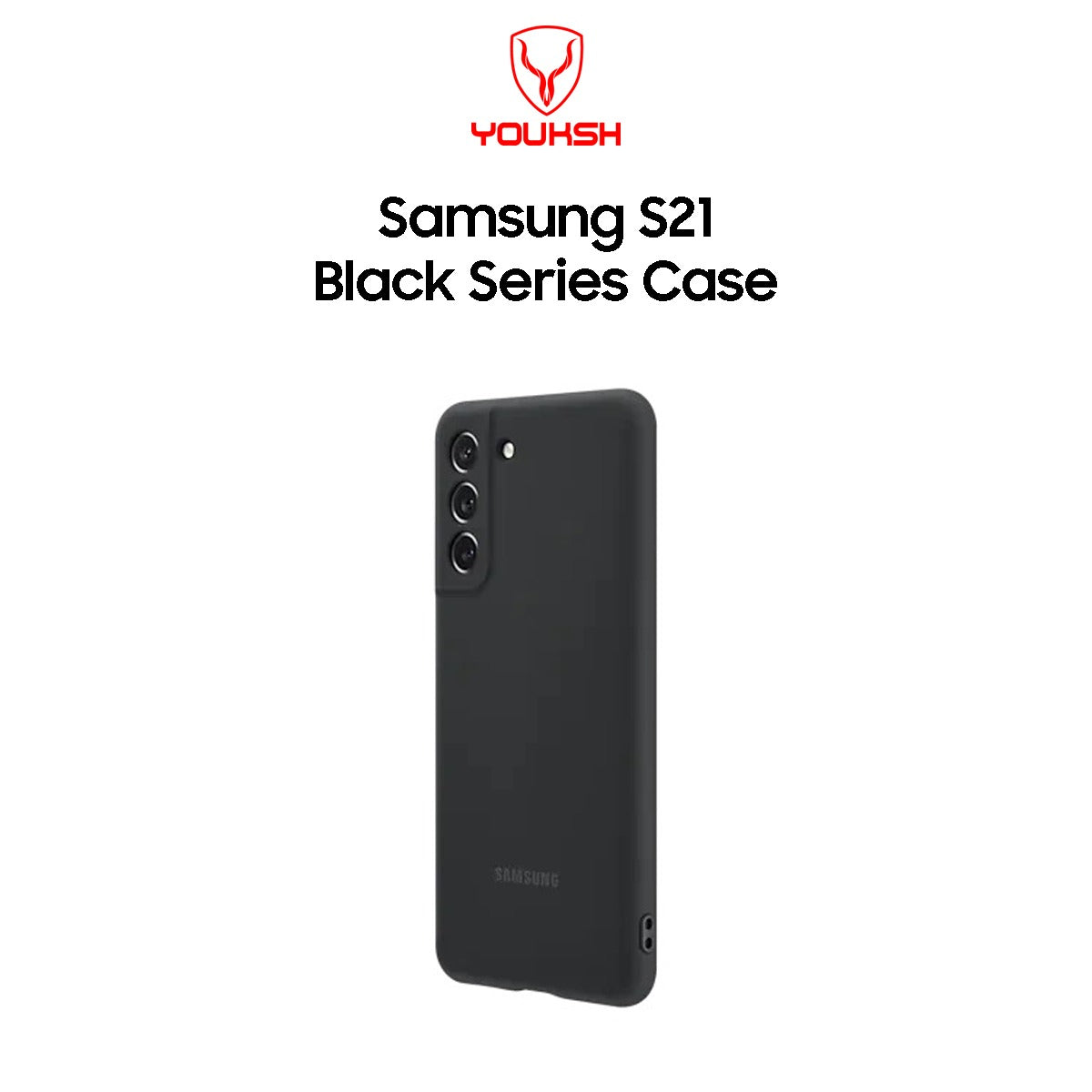 Samsung Galaxy S21 Black Silicone Case