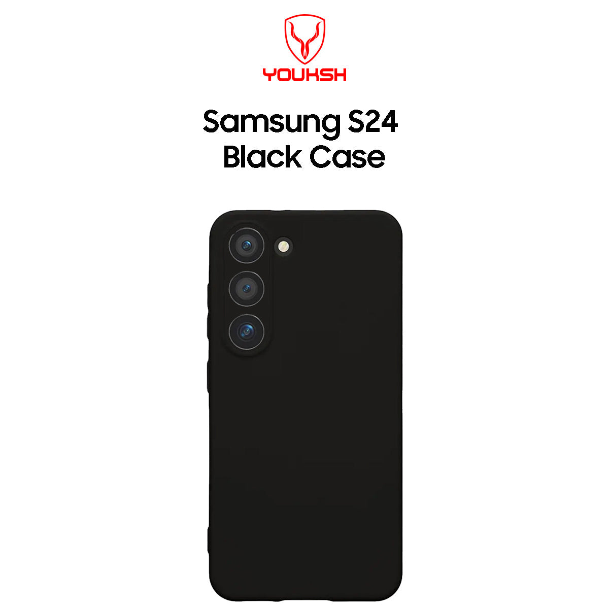 Samsung Galaxy S24 Black Silicone Case