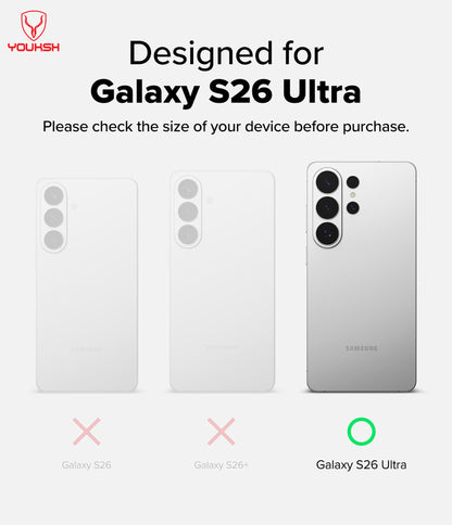 YOUKSH Samsung S26 Ultra Camera Ring Protector.
