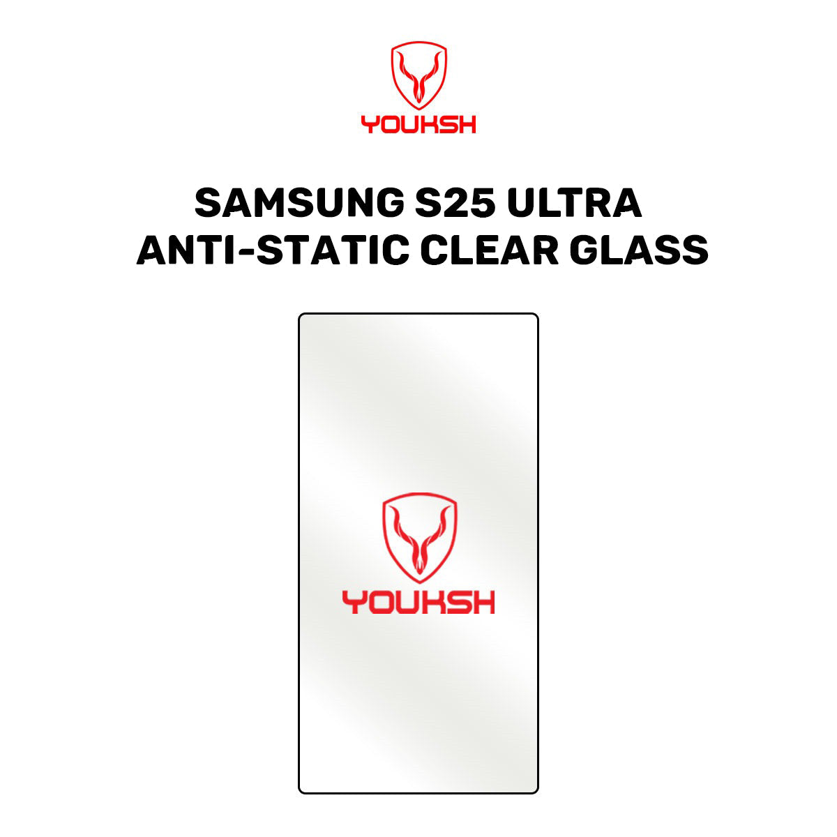 Samsung Galaxy S25 Ultra (Anti-Static Clear Glass Protector)
